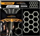 HEXAGON LED Lamp Panel Osvetlenie dielne Garážový dom 297x412 3500K