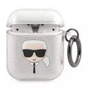 Kryt na slúchadlá Karl Lagerfeld KLA2UKHGS AirPods strieborný/strieborný