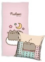 PUSHEEN osuška 140x70 BAVLNA + OBLIECKA NA VANKÚŠ 40x40 PUSHEN THE CAT