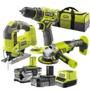 Ryobi Drill Bruska priamočiara píla 2xAku BAG