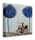 Sam Toft Ernest na bicykli Obrazové plátno 30x30 cm