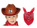 SHERIFF COWBOY SCARF ČIAPOK 2 ks