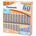 Batéria Panasonic AA alkalické batérie (R6) 60 ks.