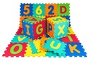 penová podložka FOAM PUZZLE písmená a číslice 32 cm