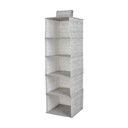 Závesný organizér do šatníkovej skrine s 5 policami Miami Bookcase