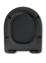 Slim Matte Black WC sedadlo pre FLAMINIA App