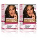 Sada 2x Loreal Excellence Creme Hair Dye 400 Brown s pro-keratínom