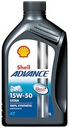 Motocyklový olej SHELL ADVANCE 4T ULTRA 15W-50 1L