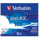 VERBATIM BD-R XL BLU-RAY 100 GB 4X VYTLAČITEĽNÉ BEZ IDENTIFIKAČNÉHO POUZDRA NA ŠPERKY*5 43789