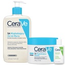 CeraVe Smoothing Set SA čistiaci gél 473 ml, balzam na drsnú pokožku 340 g