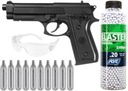 Pištoľ GNB Cybergun PT92 - Black CO2 BALLS SET OCHRANNÉ OKULIARE