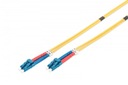 Patchcord FO SM 09/125 OS2 LC-LC duplex 1m Žltý