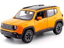 Jeep Renegade SUV 2017 Orange Maisto 1:24 1/24 31282 Alebo model auta