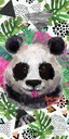 Plážová osuška ANIMAL PANDA 70x140