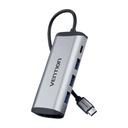 VENTION HUB DOKOVACIA STANICA USB-C NA USB-C 0,15M 3X USB3.0 PD HDMI RJ45