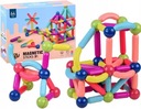 VEĽKÉ MAGNETICKÉ BLOKY magnetické 64 prvkov magnetické puzzle PUZZLE