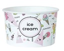 Papierové misky na zmrzlinu ICE CREAM 245ml 600ks