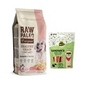 +Raw Paleo Healthy Grain Salmon Puppy 10kg + MrBandit Sandwich králik