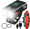 2x BIKE SVETLO PREDNÉ ZADNÉ LED USB SADA