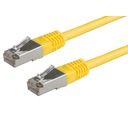 LAN S/FTP Cat.6 RJ45 sieťový kábel, žltý, 7 m