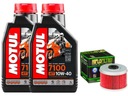 Olej MOTUL 7100 10W40 2L. + Filter HF113, Honda XL125 V Varadero, 01-14