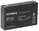 AGM ACUMAX AM 6V 7,2Ah APC RBC UPS BATÉRIA