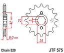 JT PREDNÉ OZNAČENIE 575 14 YAMAHA XT 600 '83-'86, TT600, XT550 (57514JT)