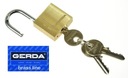 GERDA S6010A BRASS LINE KMZ 60 MOSADZNÝ VISNÝ ZÁMOK