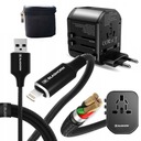 ADAPTÉR 4 USB USB C 150 KRAJÍN IPHONE KÁBEL 1,2M