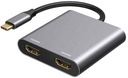 HUB USB-C ADAPTÉR ADAPTÉRA 2x HDMI 4k