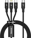 Baseus USB-C - USB-C, microUSB, Lightnin USB kábel