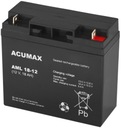 BATTERY AGM VRLA ACUMAX AML 12V 18Ah APC RBC UPS NAPÁJANIE ALARM