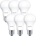 6x LED žiarovka E27 A60 13W = 100W 1521lm PHILIPS