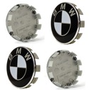 4x BMW SKRYTÉ KRYTY ČIERNE KRYTY 56 mm ___ALUMINUM__