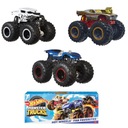 HOT WHEELS MONSTER TRUCKS 3 BALÍČKY AUTÍ OBĽÚBENÉ FANOUŠKY HNT78