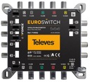 MultiSwitch 5/6 výstupov Televes 719502 EUROSWITCH 5 x 6 SAT TV DC 12V DVB-T2