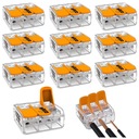 10x WAGO QUICK CONNECTOR Connector 3x0,2-4mm2 Set