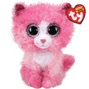 TY BEANIE BOOS REAGAN PINK CAT 15 CM