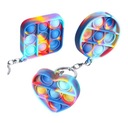 Pop It Relax Click Varmacon Keychain 3 ks Dimple