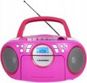 Prenosné rádio Blaupunkt do kuchyne Boombox rádiový prehrávač FM CD USB ružový