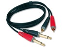 KLOTZ AUDIO KÁBEL 2XRCA-2xJACK 6,3 mm 3 m