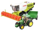 Traktor Bruder John D 02108 a kombajn Claas 02119