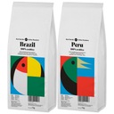 Zrnková káva Čerstvo pražená 2x1kg BRAZÍLIA PERU