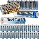 AA alkalické batérie 40 ks TOSHIBA LR6 1,5V HIGH POWER +45%