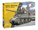 1:35 M4A1 Sherman s pechotou - tank + 10 vojakov