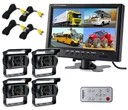 4x SET MONITOROVACÍCH KAMERY VRCHOL 9' QUAD DIVISION