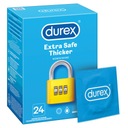 DUREX Extra Safe kondómy, hrubšie, pevné, 24 ks