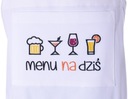 Kuchynská zástera - Menu na dnes EXTRA DARČEK