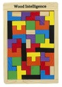 Drevené puzzle tetris bloky puzzle 40 dielikov.