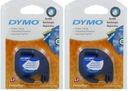 DYMO LT LetraTag plast 12mm 4m biely x2